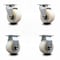 Service Caster 4 Inch Nylon Caster Set with Roller Bearings 2 Swivel 2 Rigid SCC SCC-20S420-NYR-2-R-2 - alternate 1